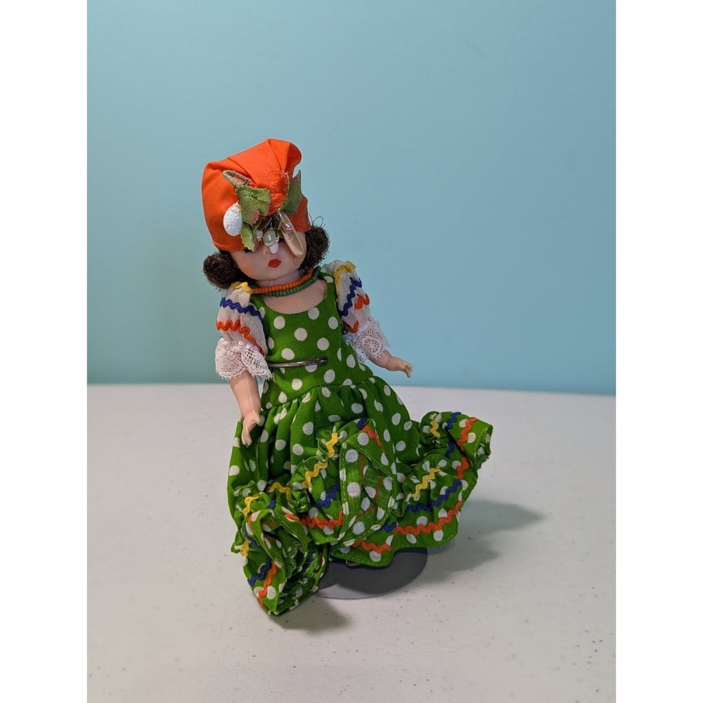 1970s Madame Alexander BRAZIL SOUTH AMERICAN Girl Doll 8" International Series